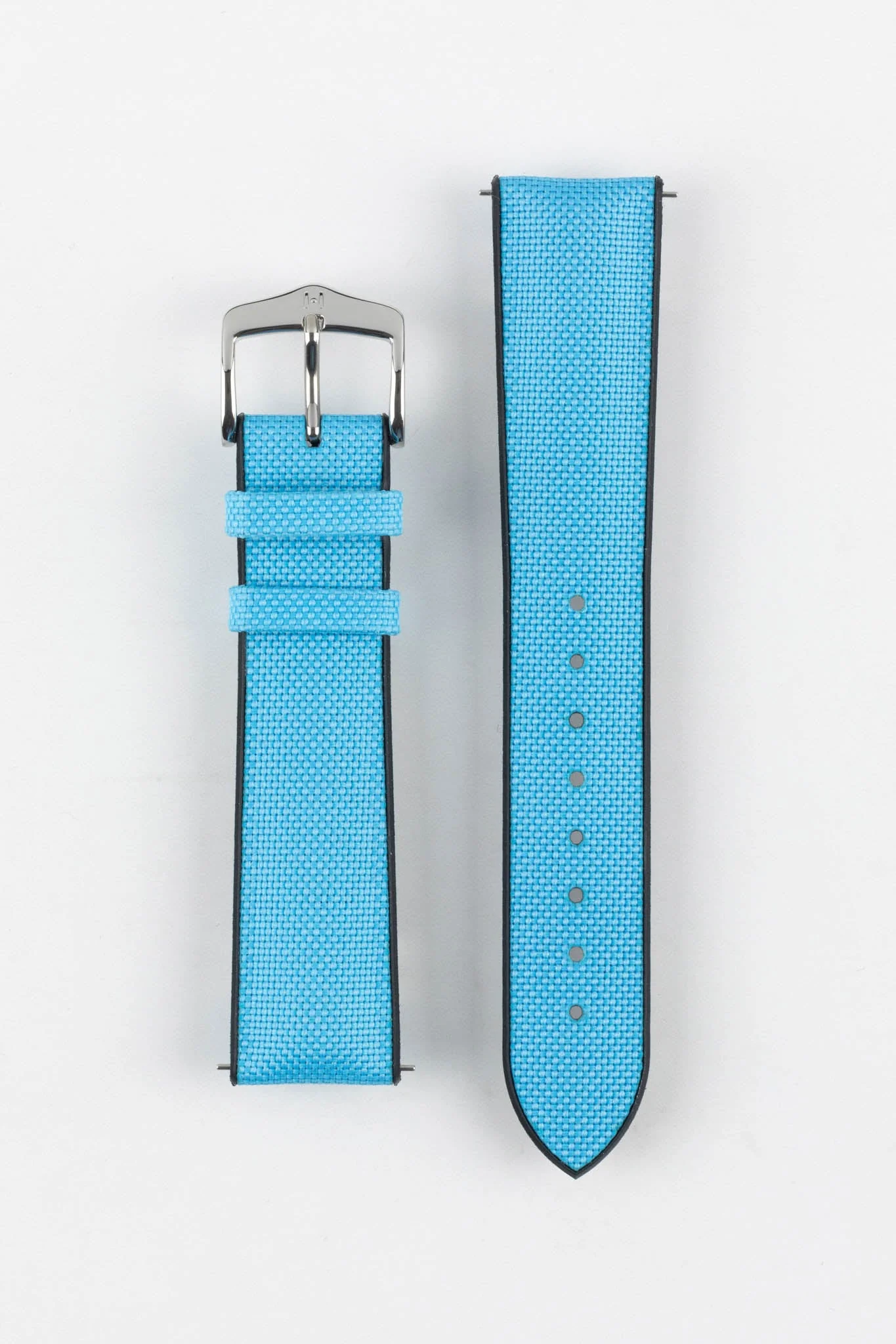 Hirsch ARNE Sailcloth Effect Performance Watch Strap - TURQUOISE