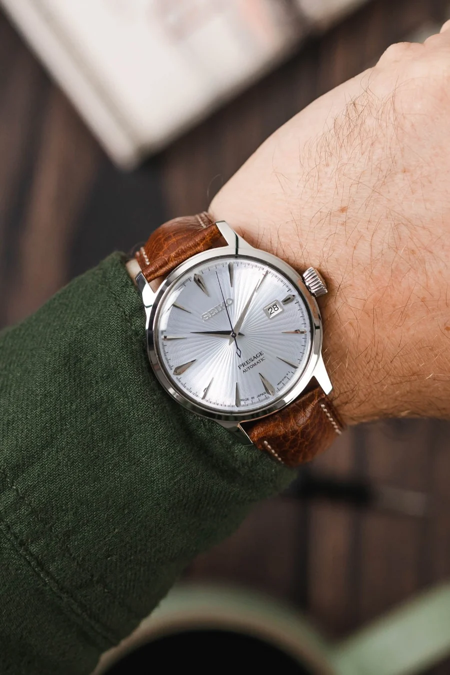 Hirsch BOSTON NQR Gold Brown Buffalo Calfskin Watchstrap - Image 4