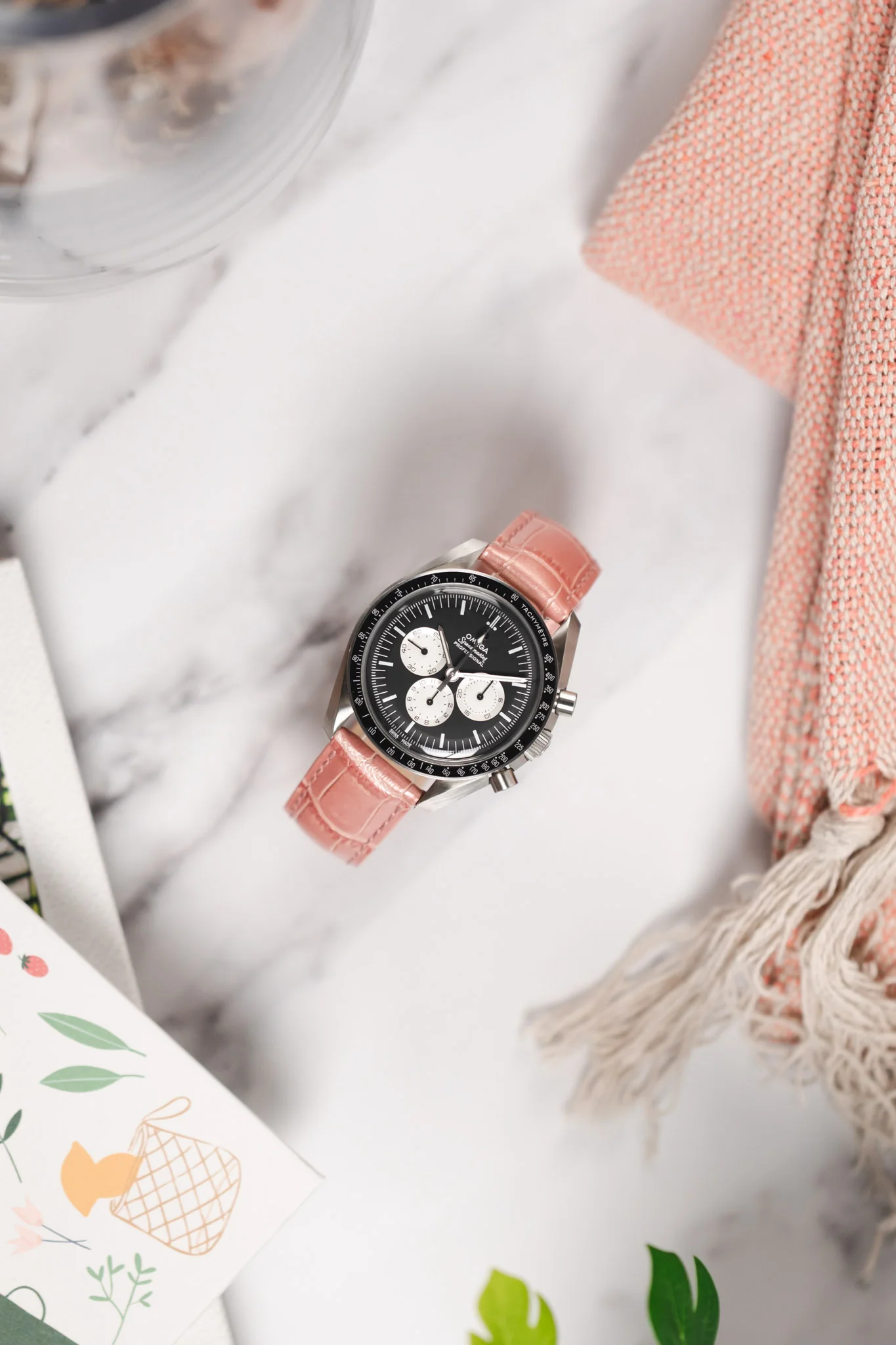 Hirsch DUKE METALLIC Limited Production Watchstrap in Rose - Image 6