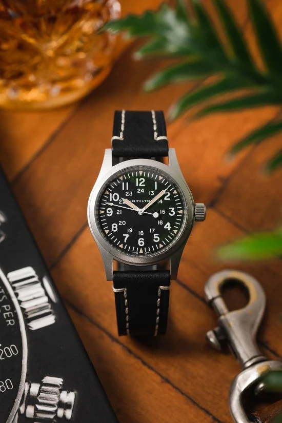 Hirsch LIBERTY Leather Watch Strap in BLACK - Image 4