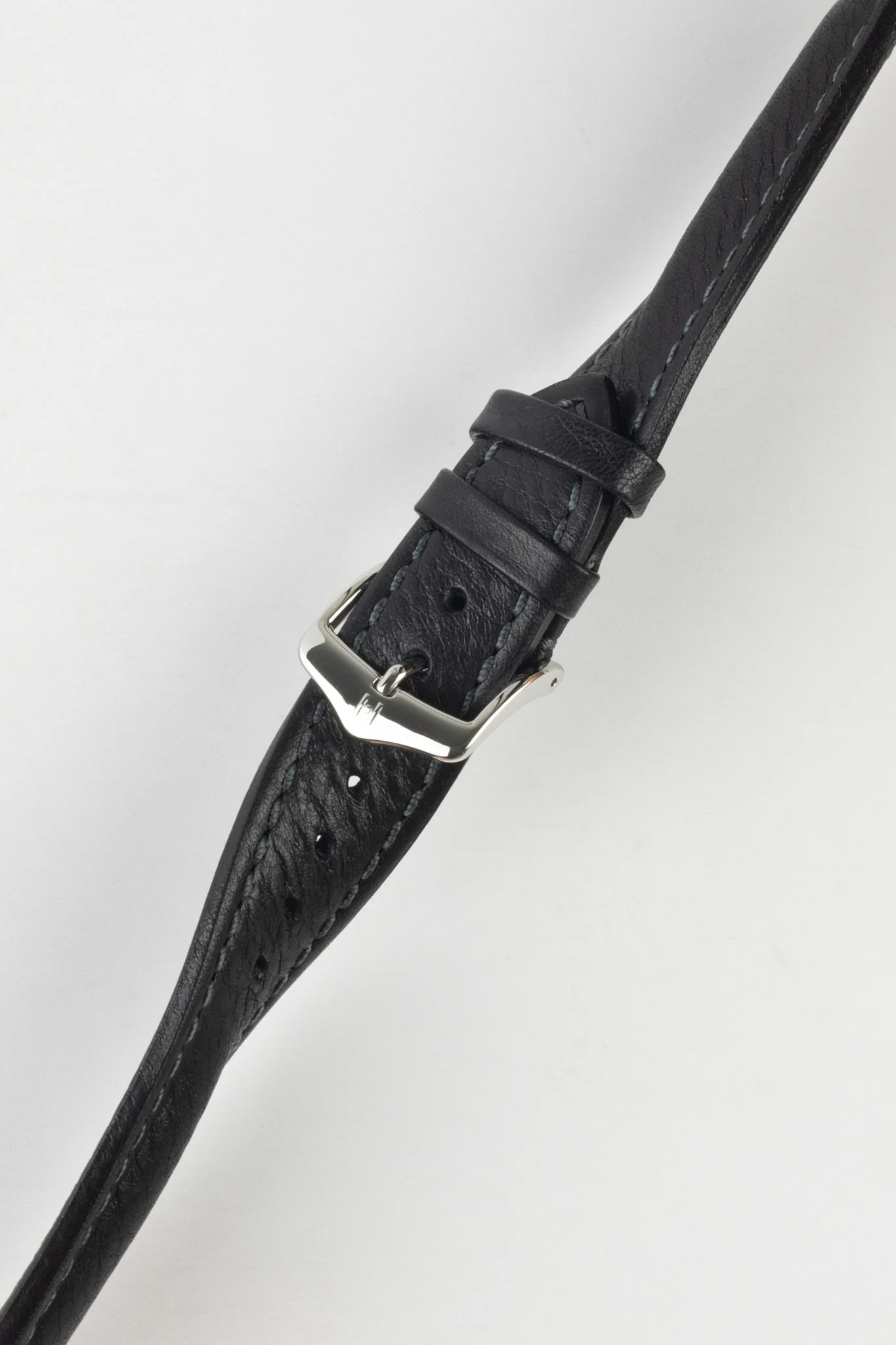 Hirsch LUCCA Tuscan Leather Watch Strap in BLACK - Image 5