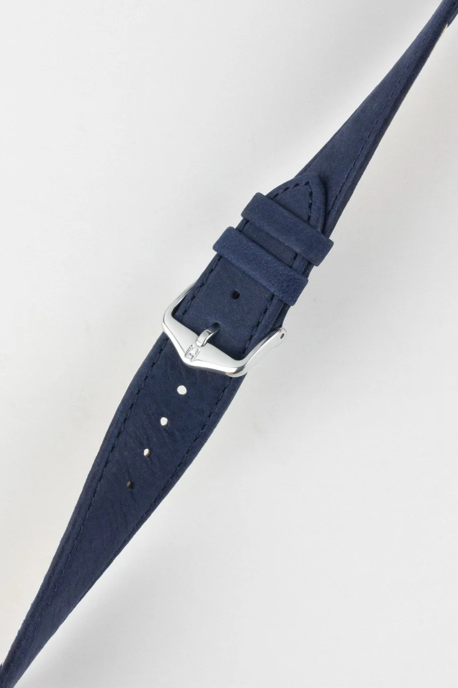 Hirsch OSIRIS Limited Edition Calf Leather with Nubuck Effect Watch Strap in DARK BLUE - Image 5