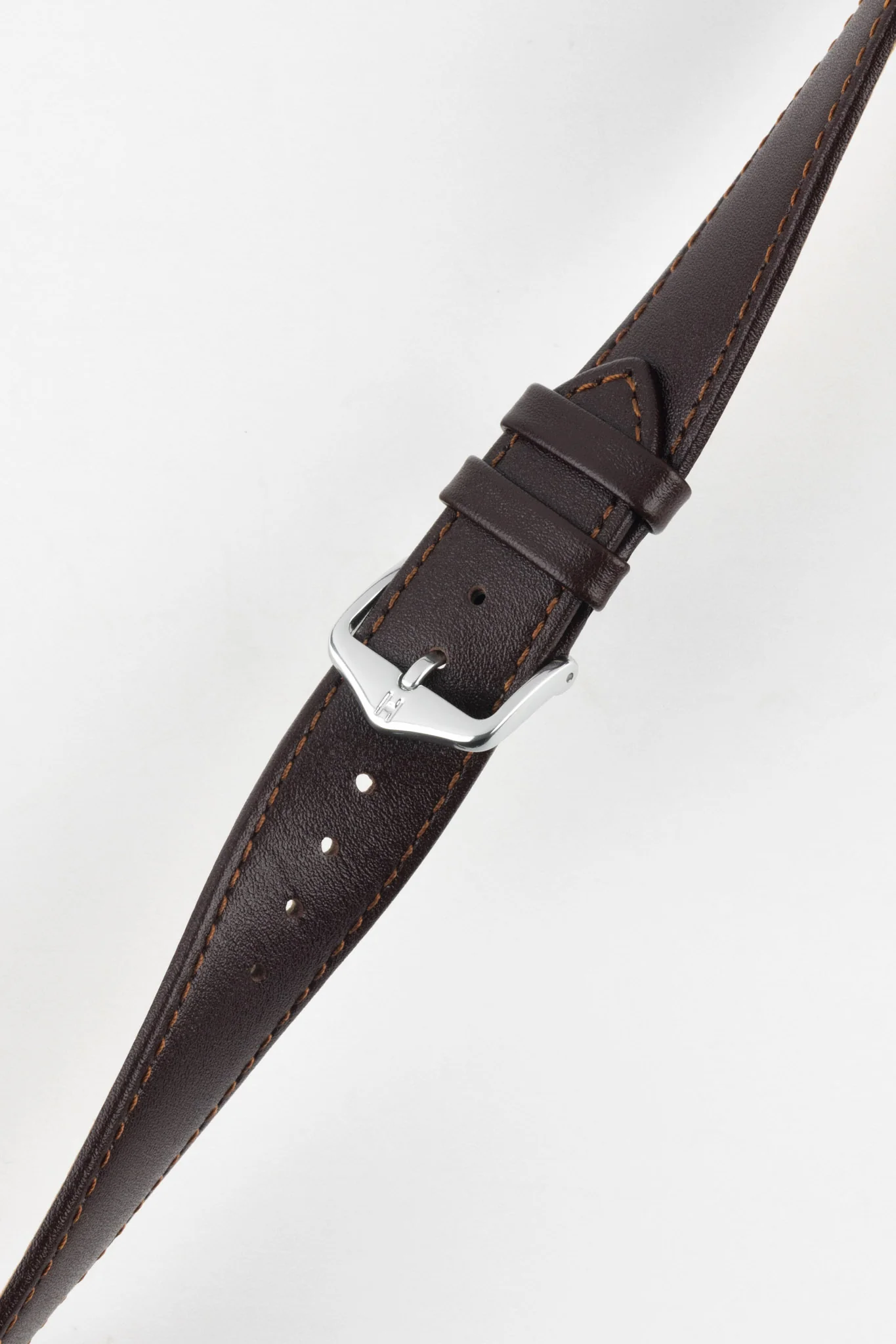 Hirsch OSIRIS NQR Calf Leather Watch Strap in BROWN - Image 5