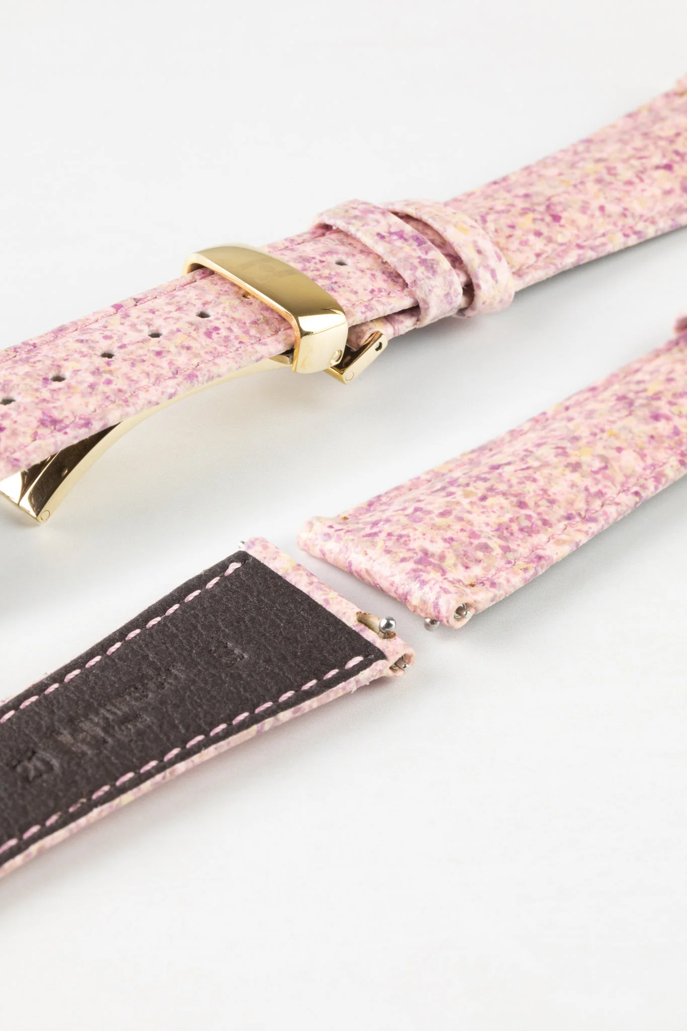 Hirsch ROSE Petal Vegan Fibre Watch Strap in PINK - Image 10