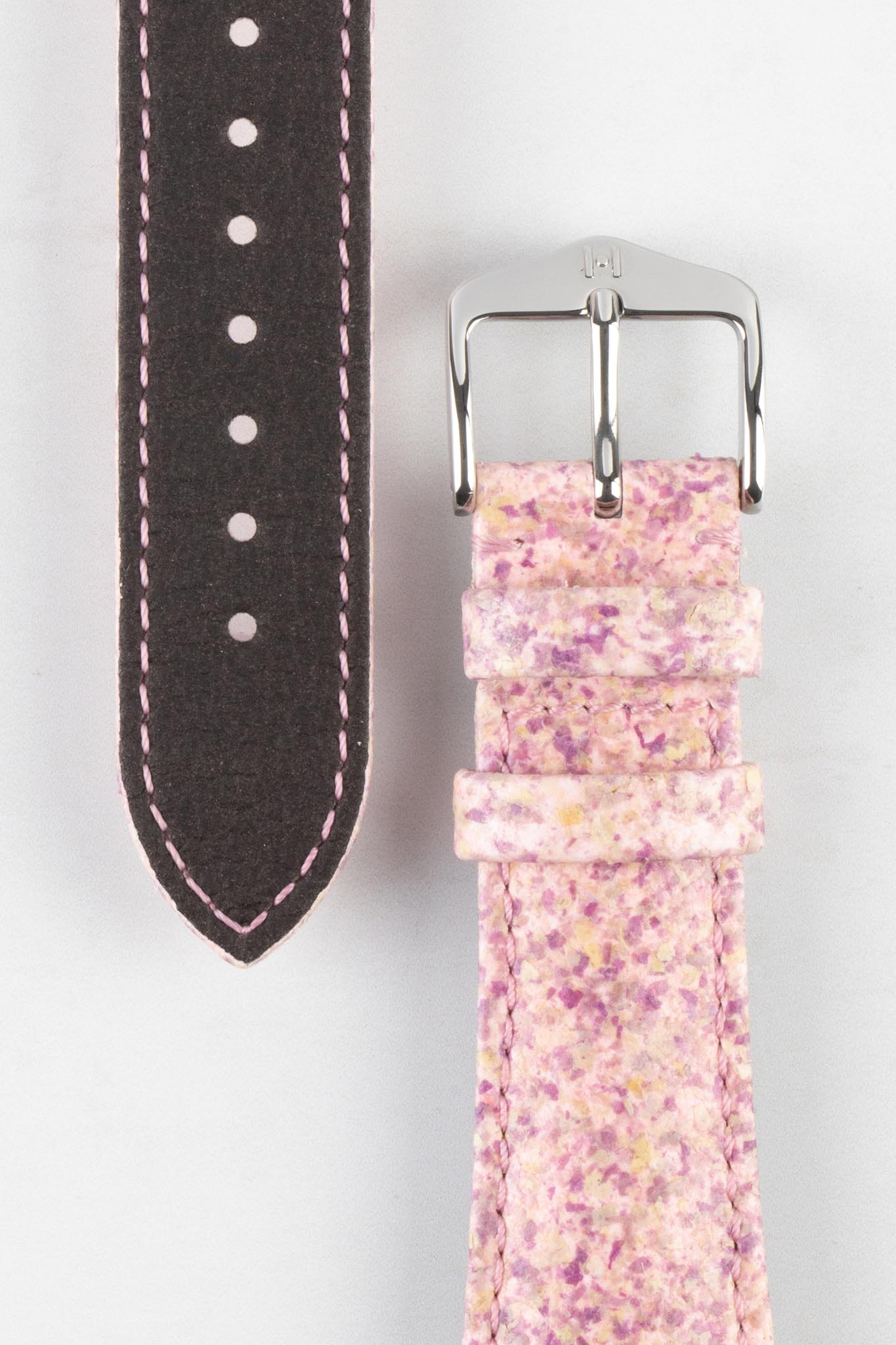 Hirsch ROSE Petal Vegan Fibre Watch Strap in PINK - Image 3