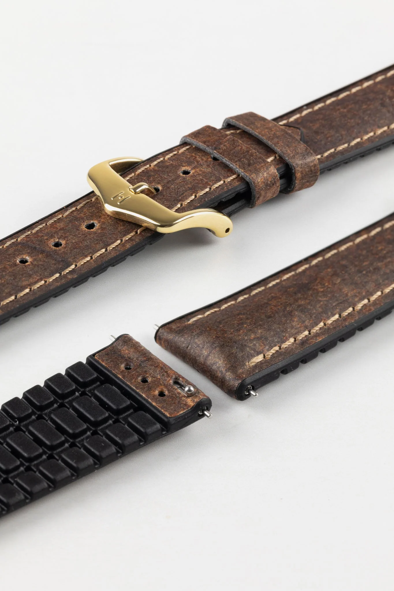Hirsch STONE Performance Watch Strap - BROWN - Image 8