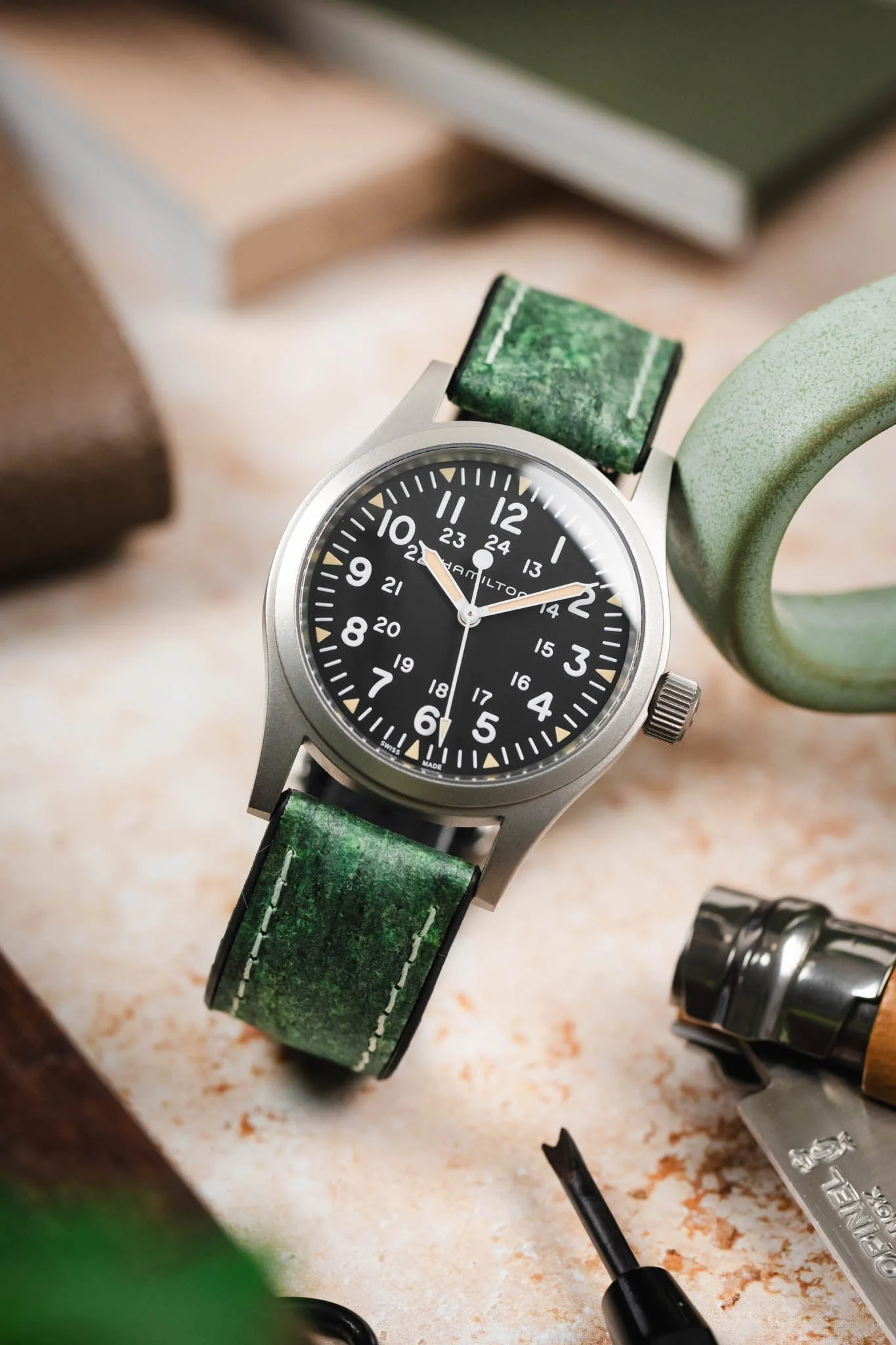 Hirsch STONE Performance Watch Strap - GREEN - Image 4